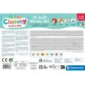 Baby Clementoni - Soft Clemmy Touch & Play Μαλακά Premium Τουβλάκια 10 τμχ 1033-17988