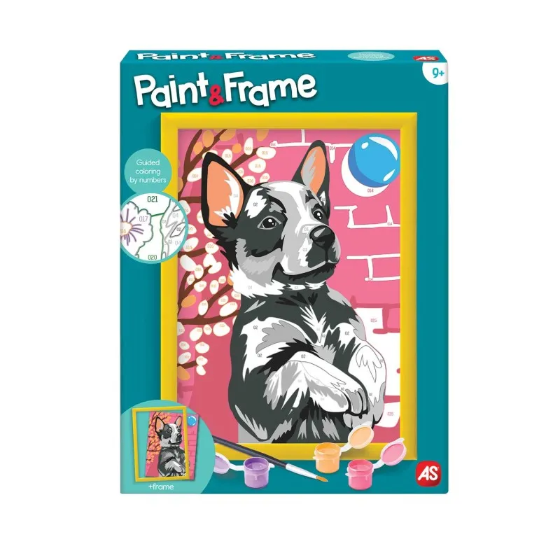 AS - Paint & Frame , Paint by Numbers - Playful Husky 1038-41013