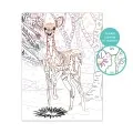 AS - HappiHobbi , Paint & Frame Paint by Numbers Snow Deer 1038-41014