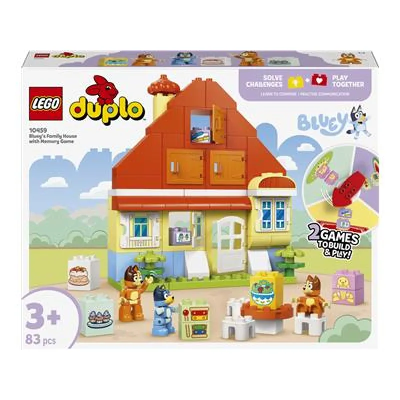 Lego Bluey - Bluey's Family House with Memory Game 10459