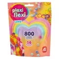 AS - Plexi Flexi Love Σακουλάκι Με 800 Λαστιχάκια & 16 Αξεσουάρ Κίτρινο 1080-25572