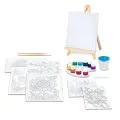 AS - HappiHobbi , Σετ Ζωγραφικής Με Ξύλινο Καβαλέτο Και Χρώματα Ακουαρέλας 1038-11043