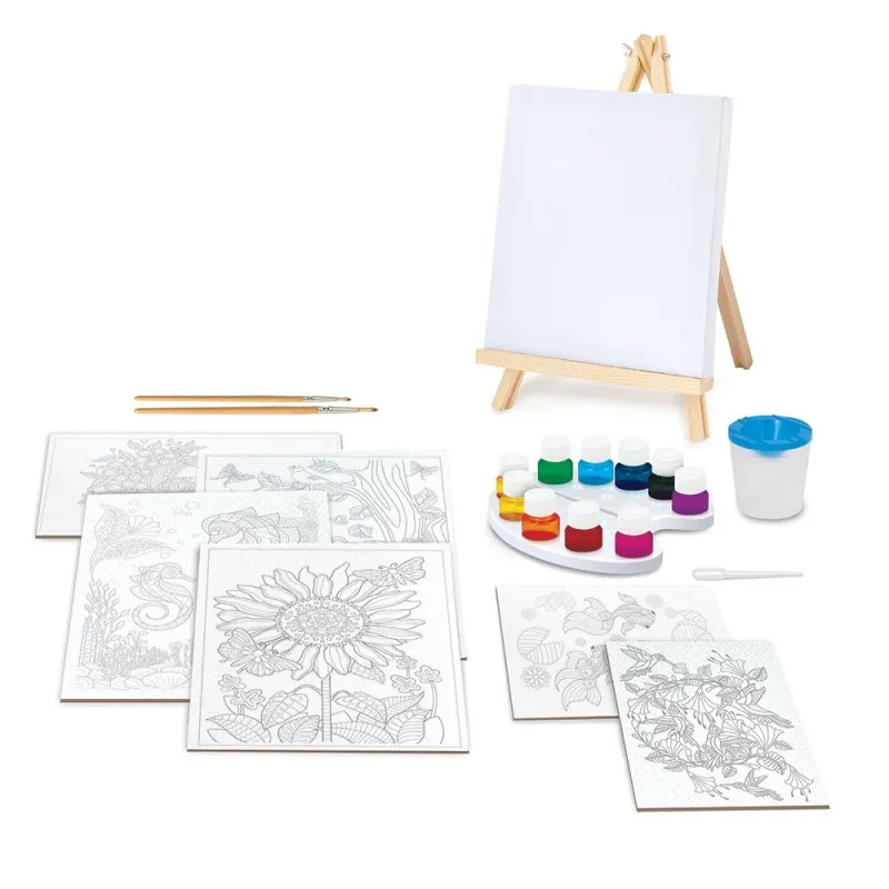 AS - HappiHobbi , Σετ Ζωγραφικής Με Ξύλινο Καβαλέτο Και Χρώματα Ακουαρέλας 1038-11043