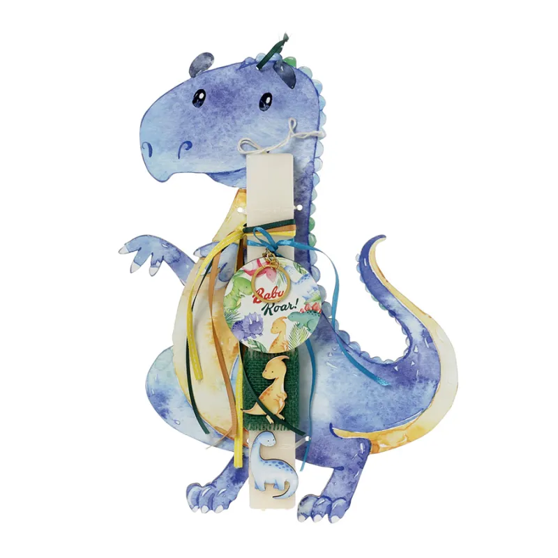 Ζήβας - Πασχαλινή Λαμπάδα Με Πλάτη, Κοπτικό, Δεινόσαυρος 41-1171