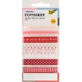 Folia - Υφασμάτινες Κορδέλες, Rosy Love 5,5μ Σετ 6 Τεμαχίων 120021