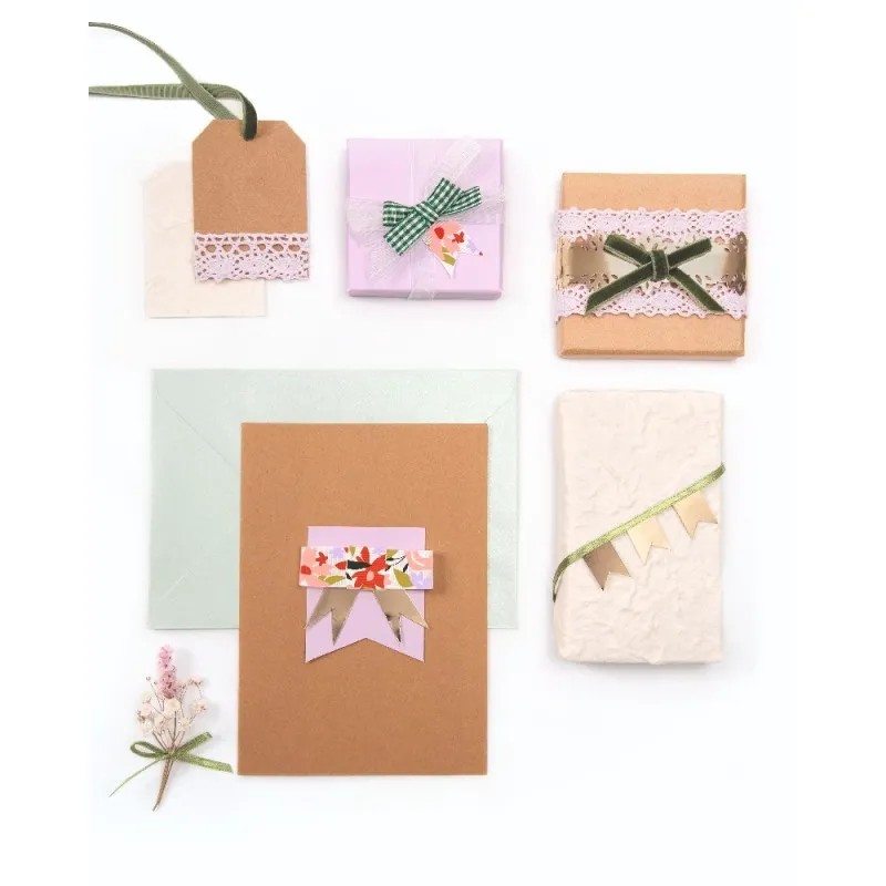 Folia - Υφασμάτινες Κορδέλες, Flower Fields 5,5μ Σετ 6 Τεμαχίων 12024