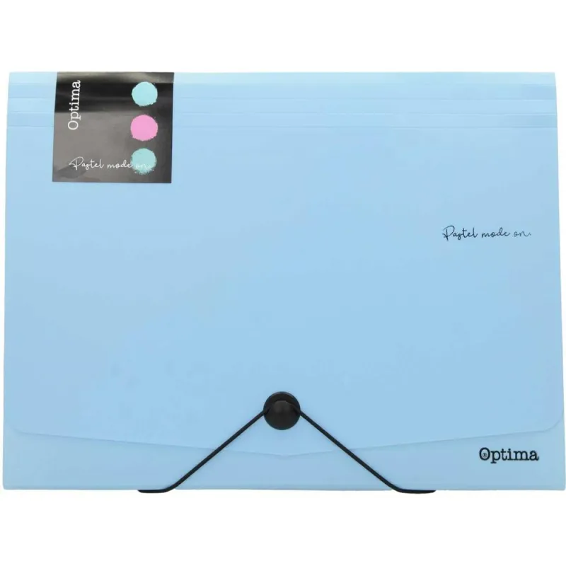 Optima - Φάκελος Φυσαρμόνικα Α4 13 Θέσεων, Pastel Light Blue 120380