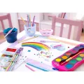 Faber Castell - Νερομπογιές Ακουαρέλας Connector Unicorn Edition 12 Χρώματα + Glitter 125002