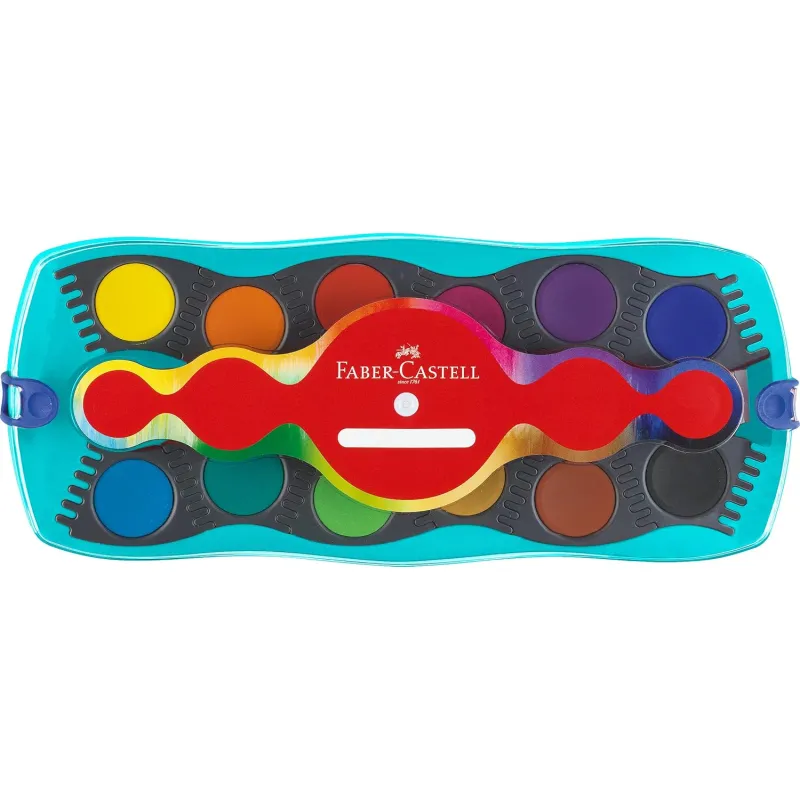 Faber Castell - Νερομπογιές Ακουαρέλας Connector 12 Χρώματα 125003