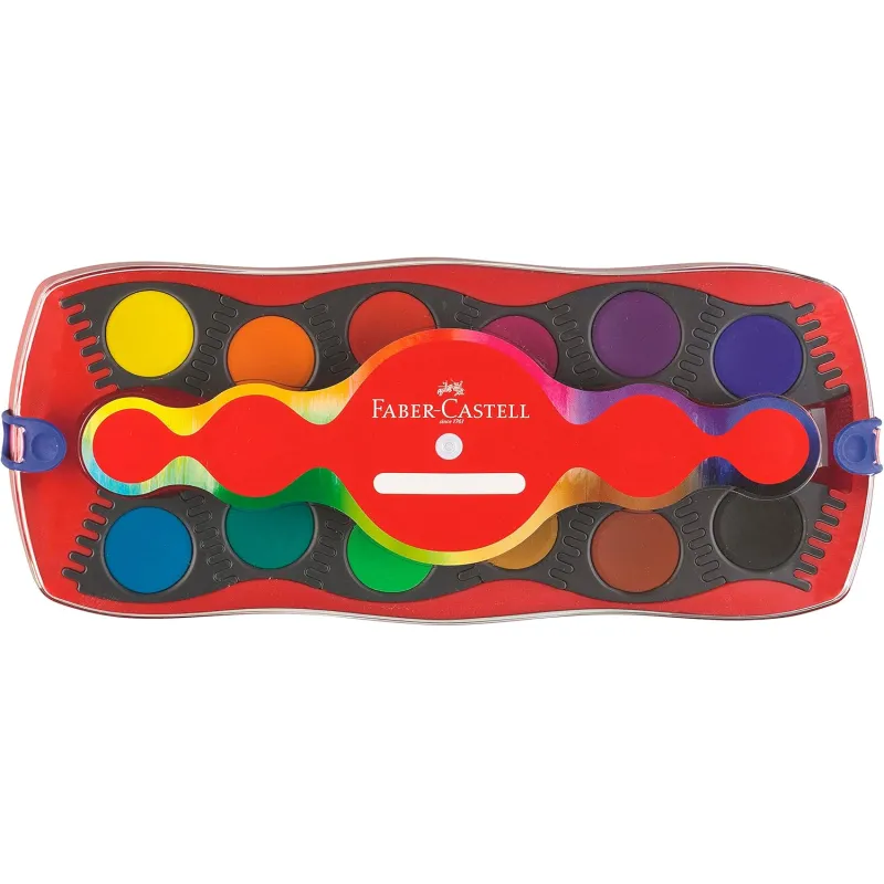 Faber Castell - Νερομπογιές Ακουαρέλας Connector 12 Χρώματα 125030