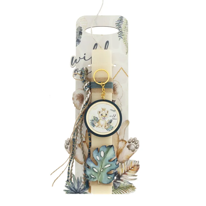 Ζήβας - Πασχαλινή Λαμπάδα Με Πλάτη, Λιοντάρι Χαμόγελο 41-1276