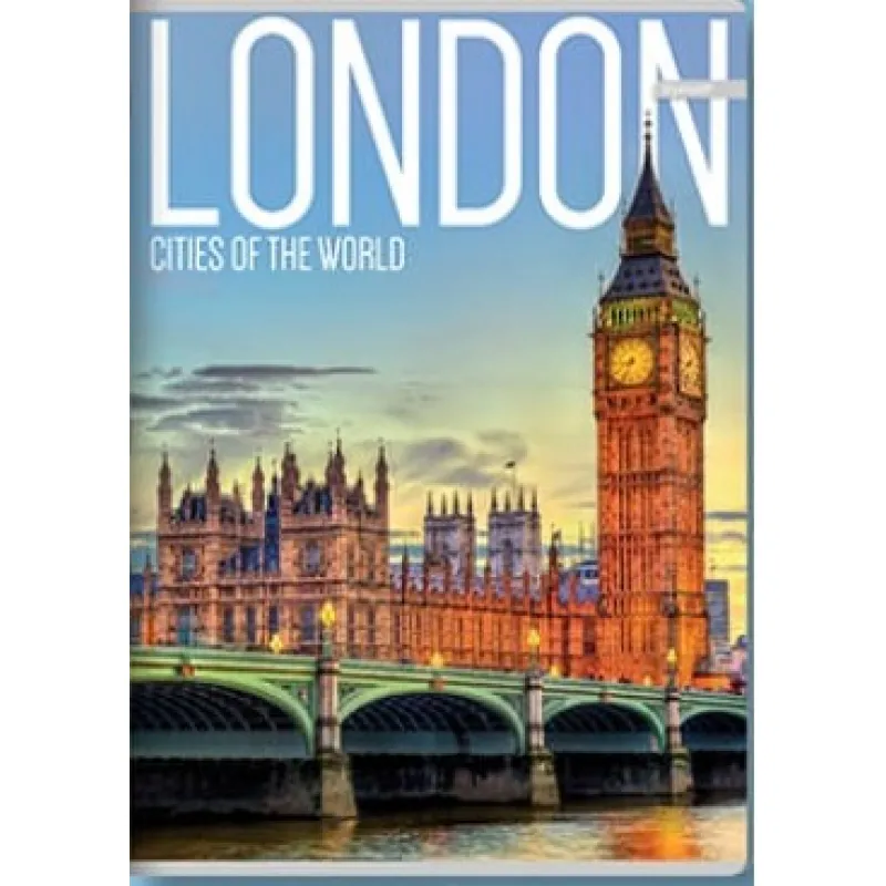 Ilijanum - Τετράδιο Ριγέ Καρφίτσα A5 15Χ21εκ. 52φ. Cities Of The World, London 132.0447