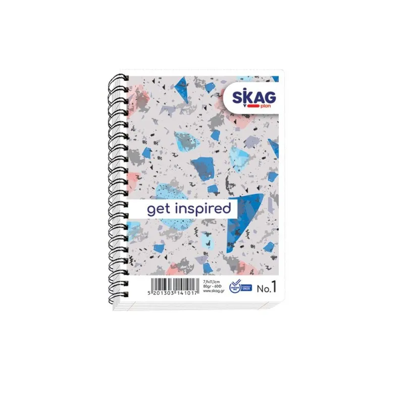 Skag - Μπλοκ Σημειώσεων Σπιράλ 60 Φύλλων No.1 141017