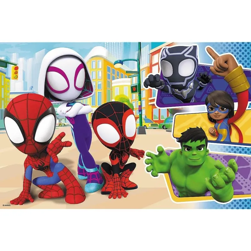 Trefl - Puzzle Maxi, Spidey &amp Amazing Friends 24 Pcs 14348