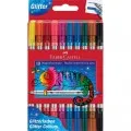 Faber Castell - Μαρκαδόροι Double Ended Fely Tip Pens 10Τμχ, Glitter Colours 151107