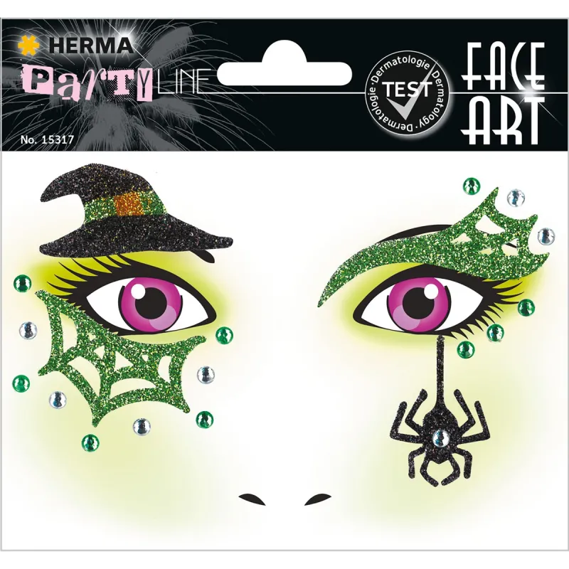 Herma - Αυτοκόλλητα Face Art, Witch 15317