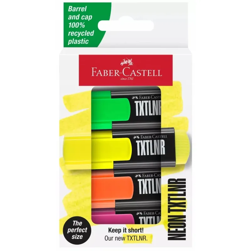 Faber Castell - Μαρκαδόροι Υπογράμμισης Fluo 4τεμ 154204