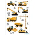 Herma - Αυτοκολλητάκια Puffy, Construction Vehicles 15493