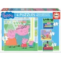 Educa - 4 In 1 Puzzle Peppa Pig 6/9/12/16 Pcs 15918 Educa - 4 In 1 Puzzle Peppa Pig 6/9/12/16 Pcs 15918