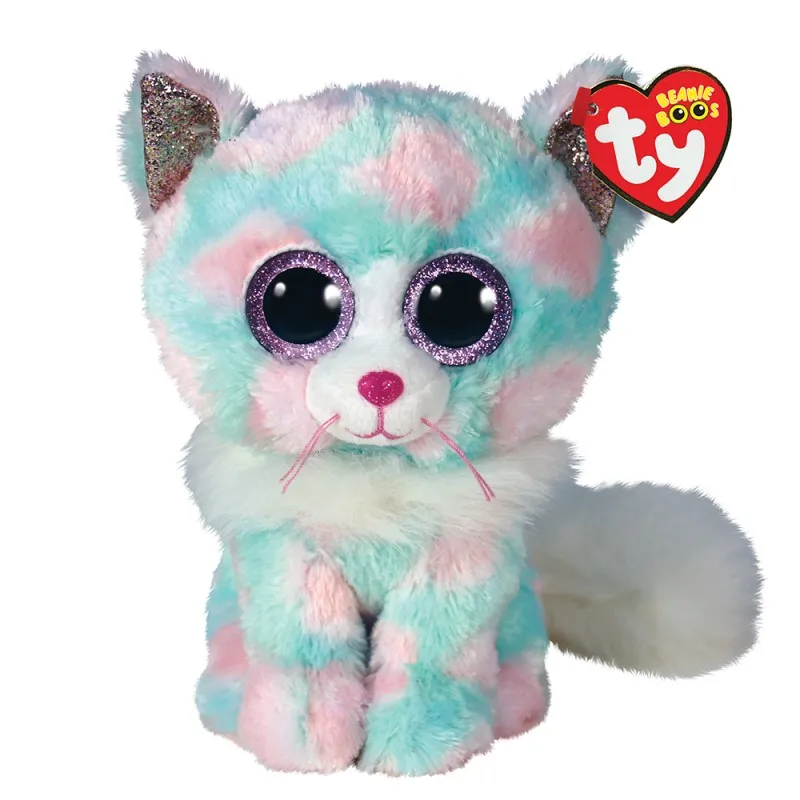 TY - Beanie Boos, Opal Χνουδωτή Γατούλα Παστέλ 15εκ 1607-36376