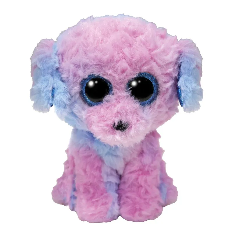 TY - Beanie Babies, Flora Χνουδωτό Σκυλάκι Πούντελ Ροζ 15εκ 1607-37389