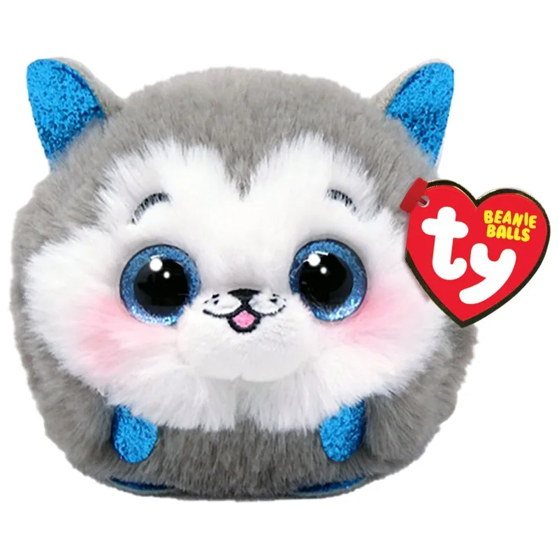 TY - Beanie Balls Slush, Χνουδωτό Σκυλάκι Χάσκι Γκρι 1607-42539