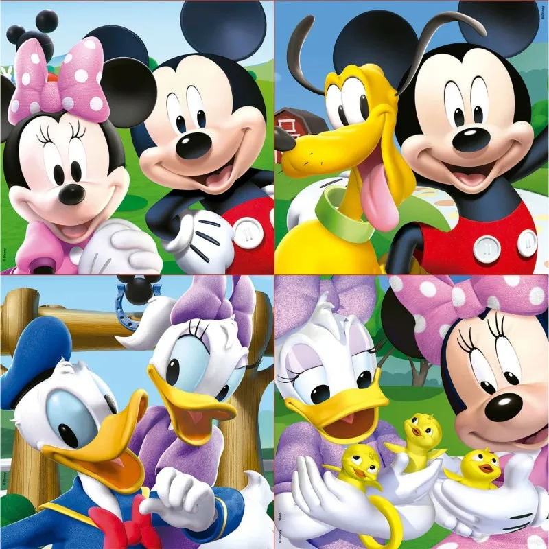 Educa - 4 In 1 Puzzle Progressive, Mickey Mouse 12/16/20/25 Pcs 16505