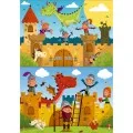 Educa - 2 In 1 Puzzle, Dragons And Knights 48/48 Pcs 17151