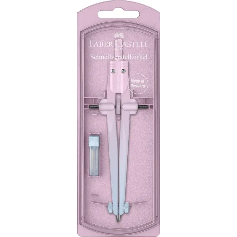 Faber Castell – Διαβήτης Quick Set Compass Flow, Pink 174556