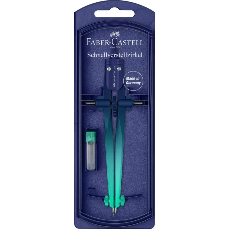 Faber Castell – Διαβήτης Quick Set Compass Flow, Navy Blue 174556