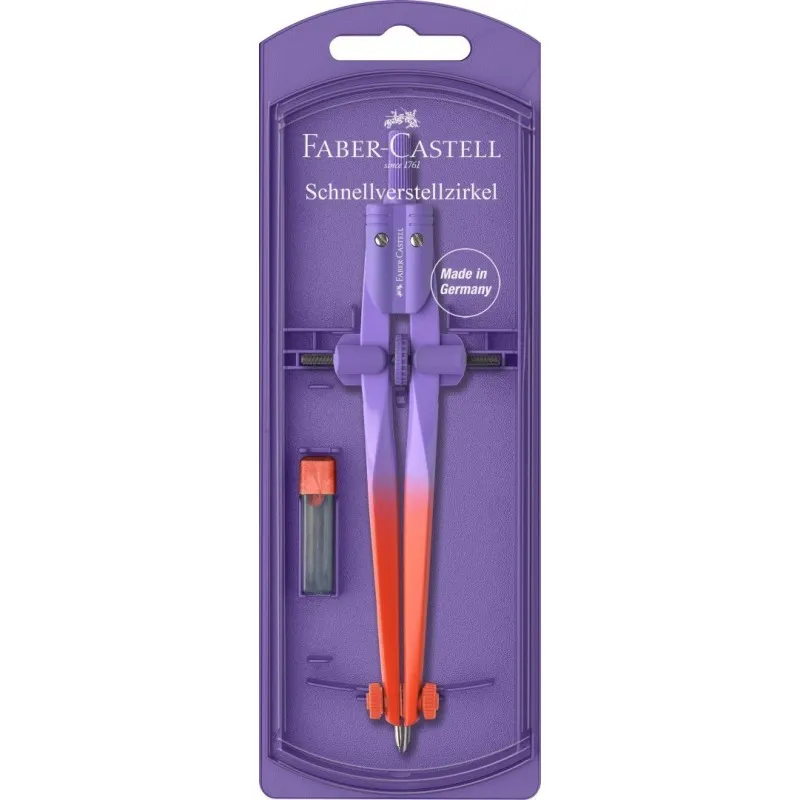 Faber Castell – Διαβήτης Quick Set Compass Flow, Purple 174556