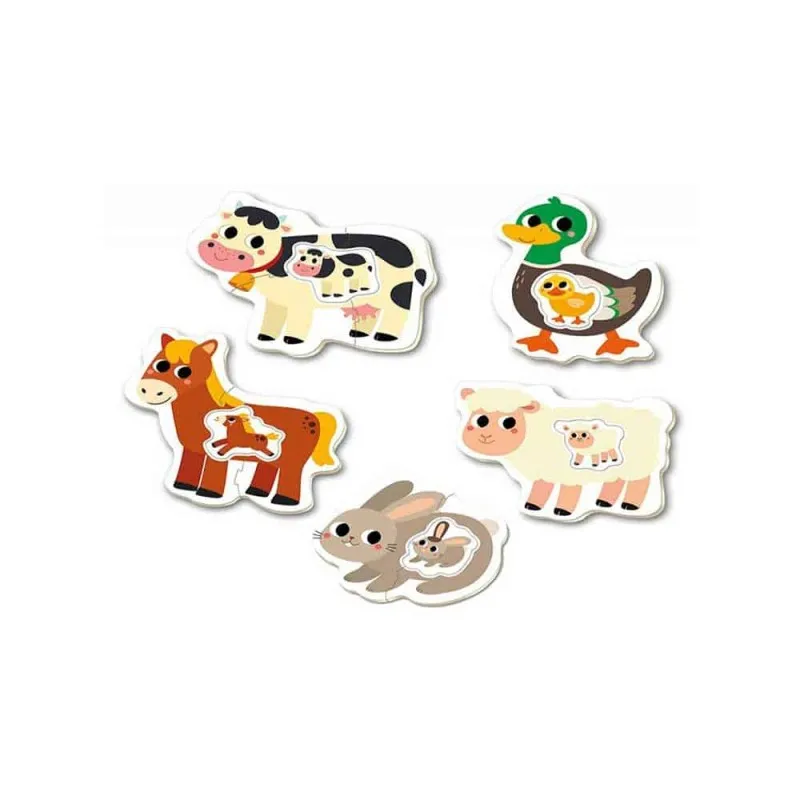 Educa - Baby Puzzle, Farm 2/2/3/3/4 Pcs 17574
