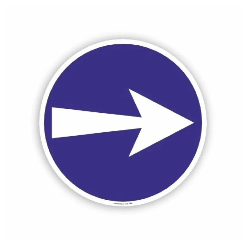 InfoSign - Αυτοκόλλητο PVC Φ13, Βέλος / Arrow 17898