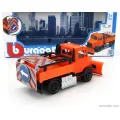 Bburago - Municipal Vehicle Truck , Road Security With Snow Plough & Signal Board 18-32263