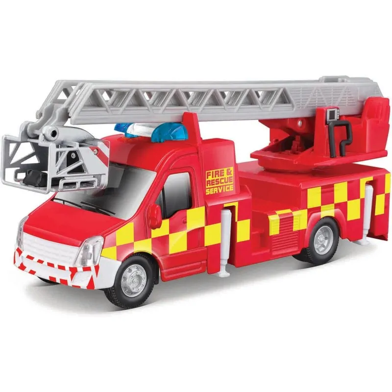 Bburago - Municipal Vehicle, Fire Truck With Ladder 18-32267