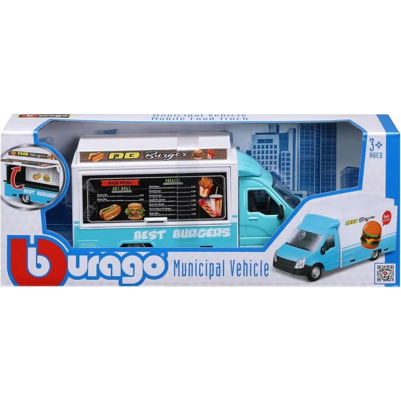 Bburago - Municipal Vehicle, Mobile Food Truck 18-32271