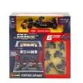 Bburago - 1:43 Formula 1, Race Oracle Red Bull Pit Pass, Max Verstappen 18-38453
