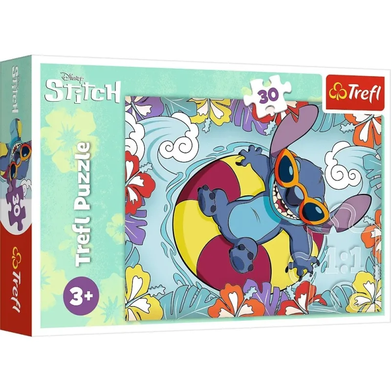 Trefl - Puzzle Disney Lilo and Stitch On Vacation 30 Pcs 18305
