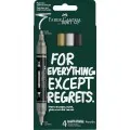 Faber Castell - Διπλός Ακρυλικός Μαρκαδόρος Multimark, Set Of 4 Classic Colours 186010