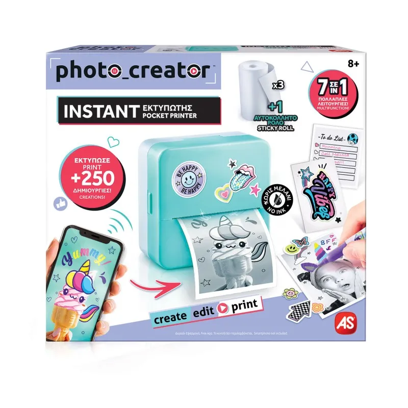 AS - Photo Creator Instant Φορητός Εκτυπωτής 1863-70607
