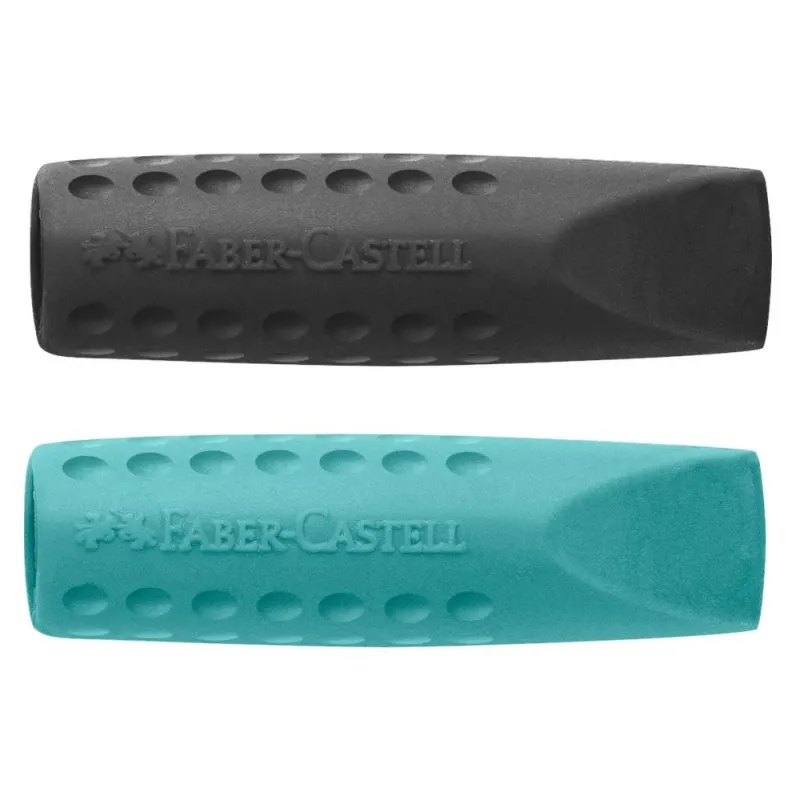 Faber Castell - Γόμα Grip 2001 Καπάκι, Μαύρο-Πετρόλ 187173