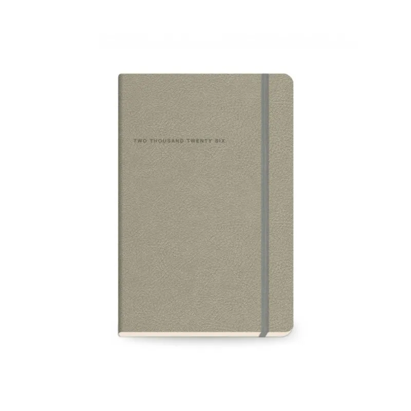 The Writing Fields - Ημερήσιο Ημερολόγιο Softline 2026, Warm Grey 14x21 20.02003