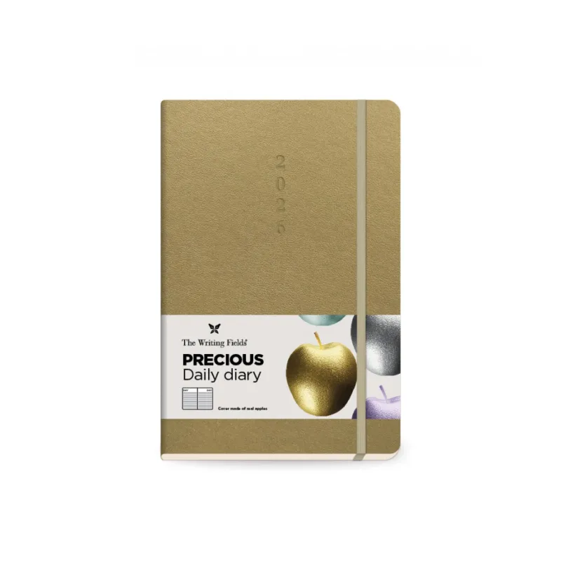 The Writing Fields - Ημερήσιο Ημερολόγιο Precious 2026, Gold 17x25 20.04902