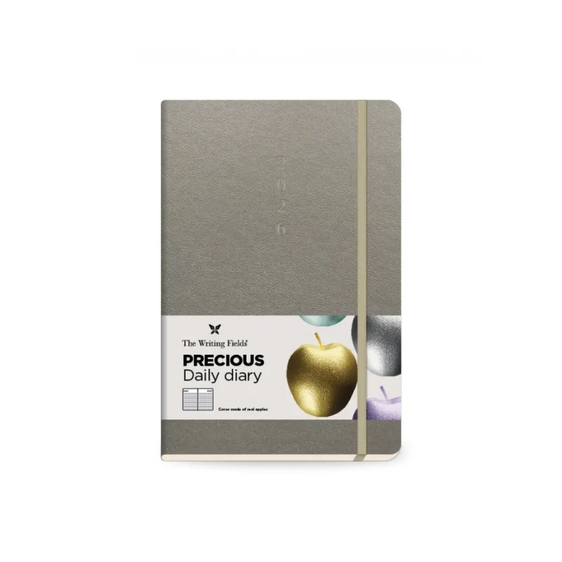 The Writing Fields - Ημερήσιο Ημερολόγιο Precious 2026, Silver 17x25 20.04902