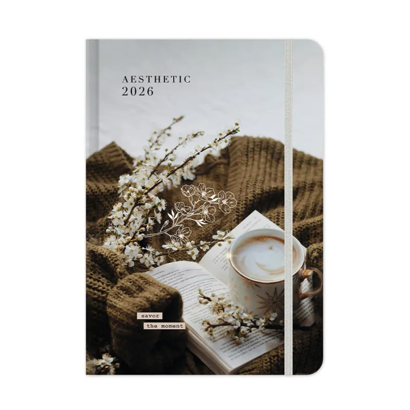 Adbook - Ημερήσιο Ημερολόγιο Aesthetic 2026, Savor The Moment 17x25 HM-3423A