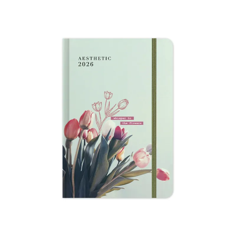 Adbook - Ημερήσιο Ημερολόγιο Aesthetic 2026, Whisper To The Flowers 9x13 HM-3426C