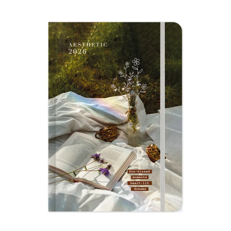 Adbook - Ημερήσιο Ημερολόγιο Aesthetic 2026, Sun-Kissed Moments Heart-Lit Dreams 17x25 HM-3423C