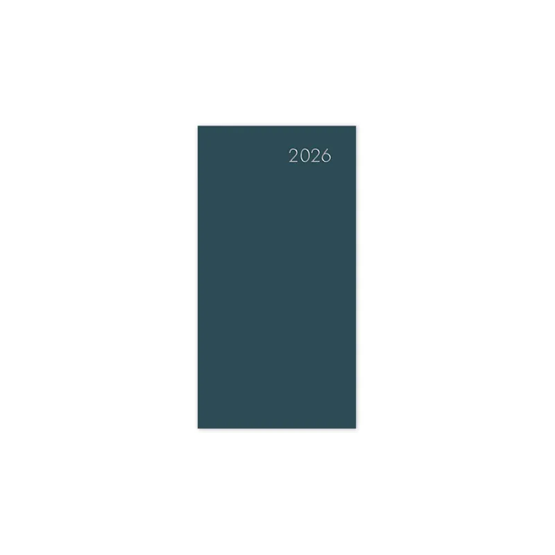 Adbook - Εβδομαδιαίο Ημερολόγιο Simple Velvet Edition 2026, Blue Navy 9x17 HM-1109-20