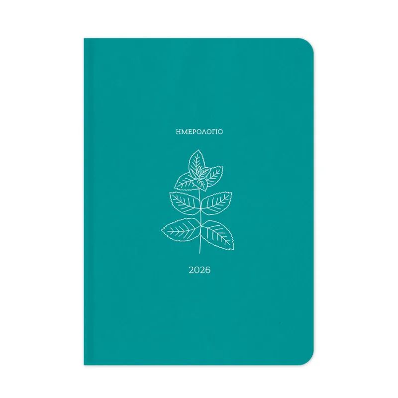 Adbook - Ημερήσιο Ημερολόγιο Botanical 2026, Mint 17x25 HM-3233-31
