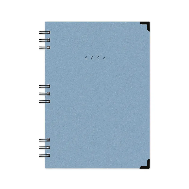 Adbook - Ημερήσιο Ημερολόγιο Spiral Cotton 2026, Light Blue 17x25 HM-3123-27